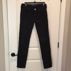 American eagle black skinny jeans- size 6 LONG!
